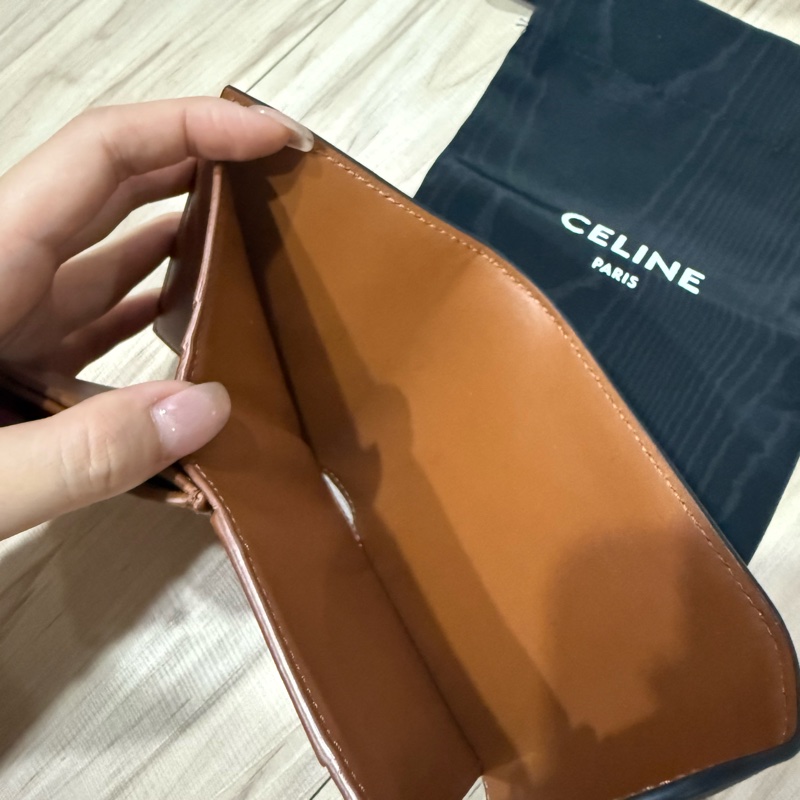 TRIOMPHE標誌印花小號翻蓋錢包-15