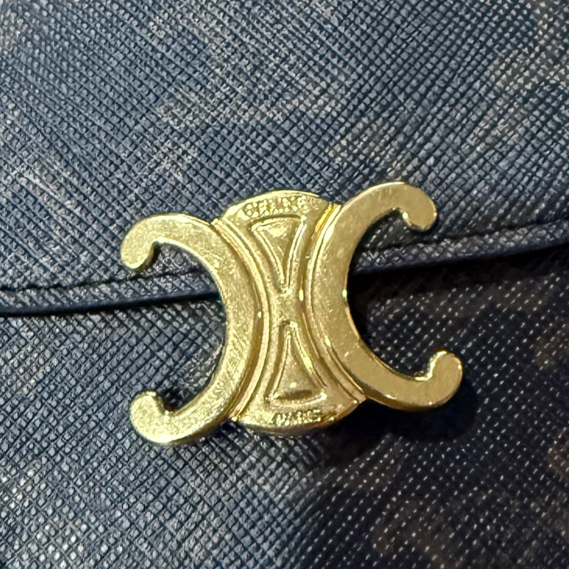 TRIOMPHE標誌印花小號翻蓋錢包-17