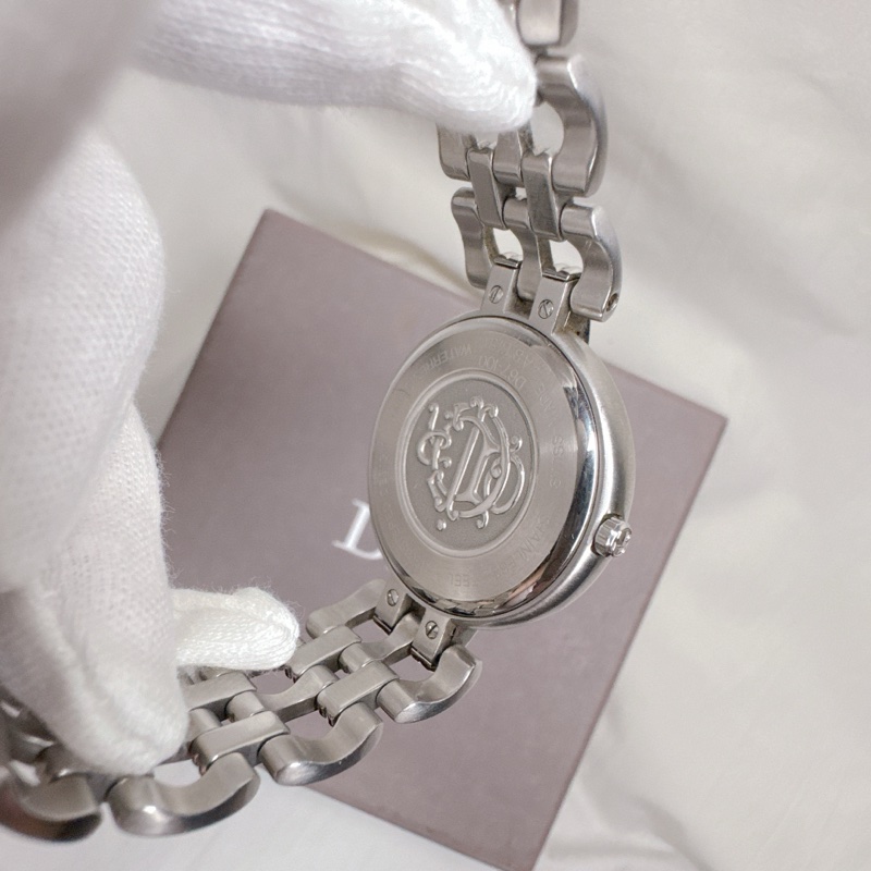 二手正品Dior 銀白面盤日誌鋼帶石英錶 Dior手錶 Dior錶 Dior配件-6