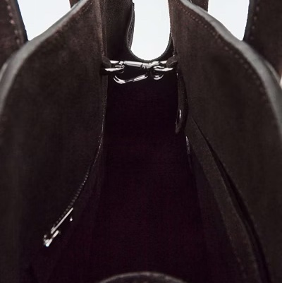 全新｜COS Studio bowling bag 真皮麂皮保齡球包 咖啡色-1