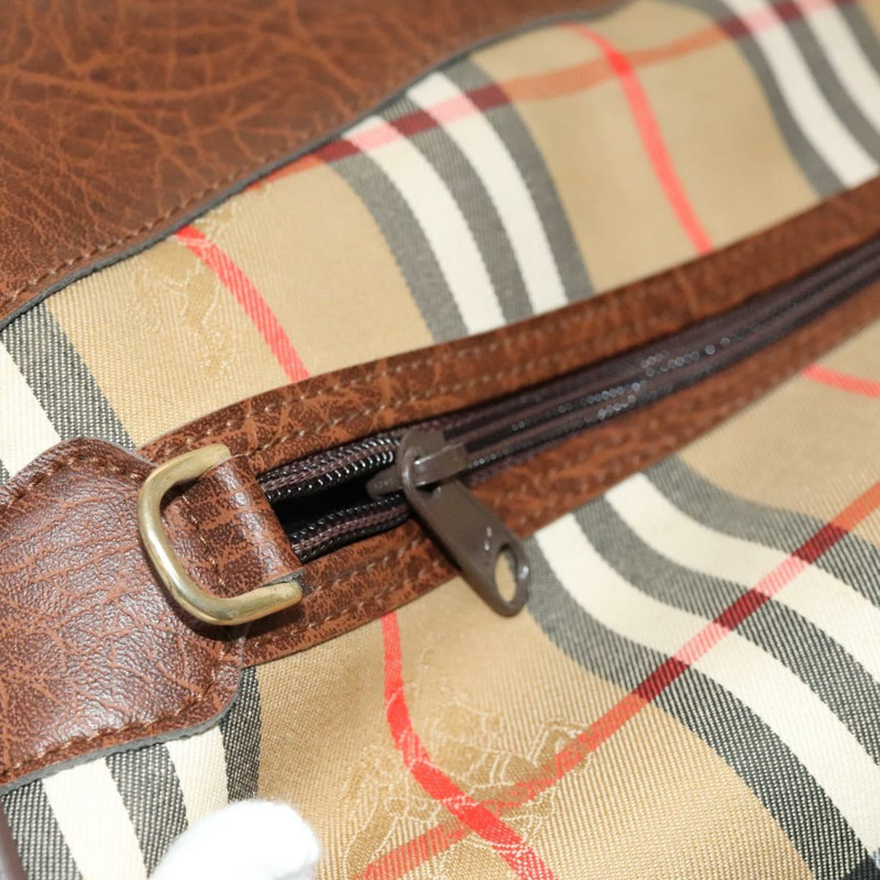 【日本直送】Burberrys Nova 格紋波士頓包帆布米金色正品 yk18195-19