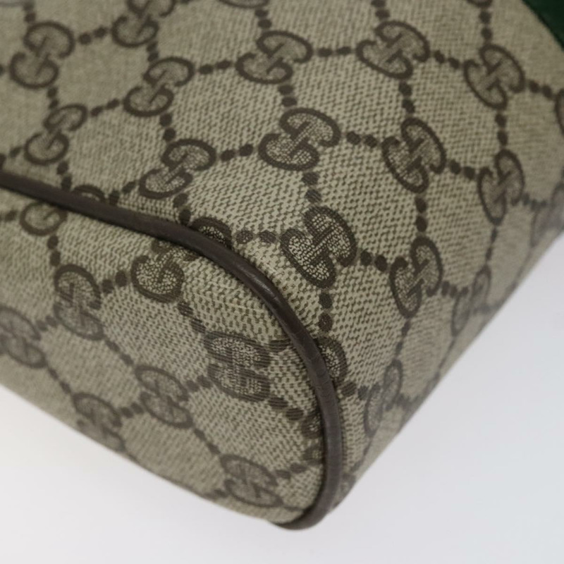 【日本直送】GUCCI GG Supreme Web Sherry Line 手拿包 PVC 米色 紅色 綠色 正品 BA1822-8