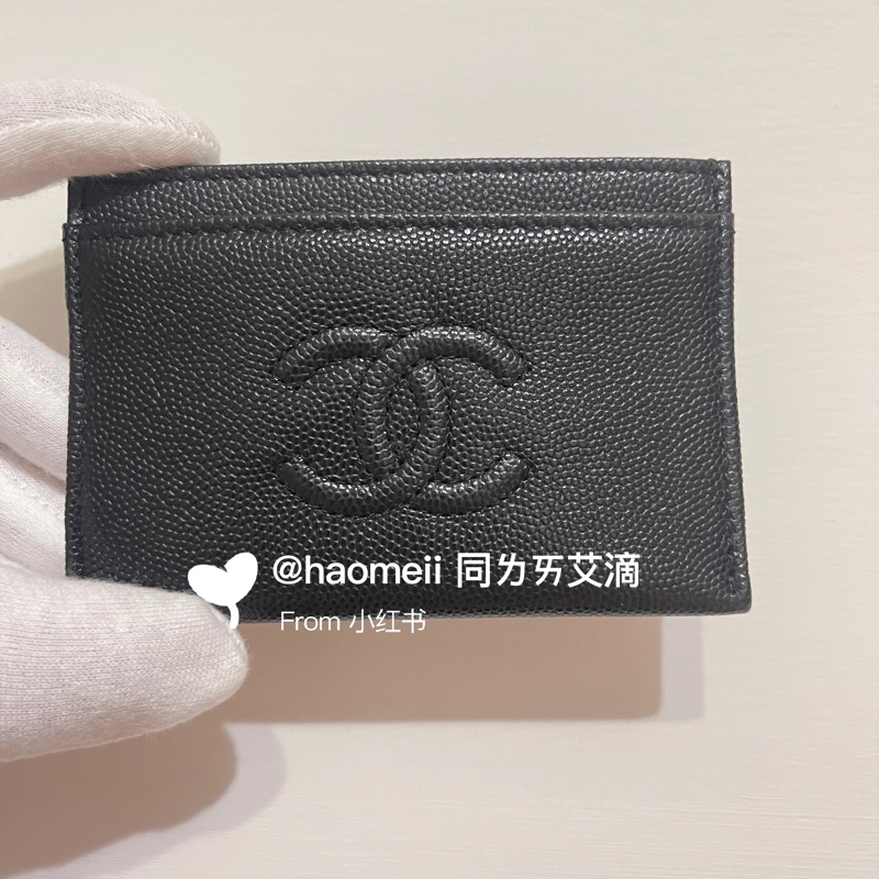 Chanel 25A粒紋牛皮 卡包 小皮件-0