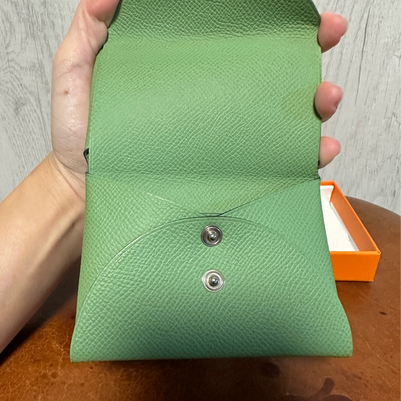 愛馬仕Hermès Calvi Duo 酪梨綠/牛油果綠-4