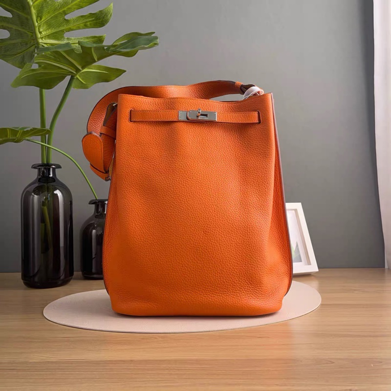 Hermes • So Kelly 26 愛馬仕橙 銀釦-2