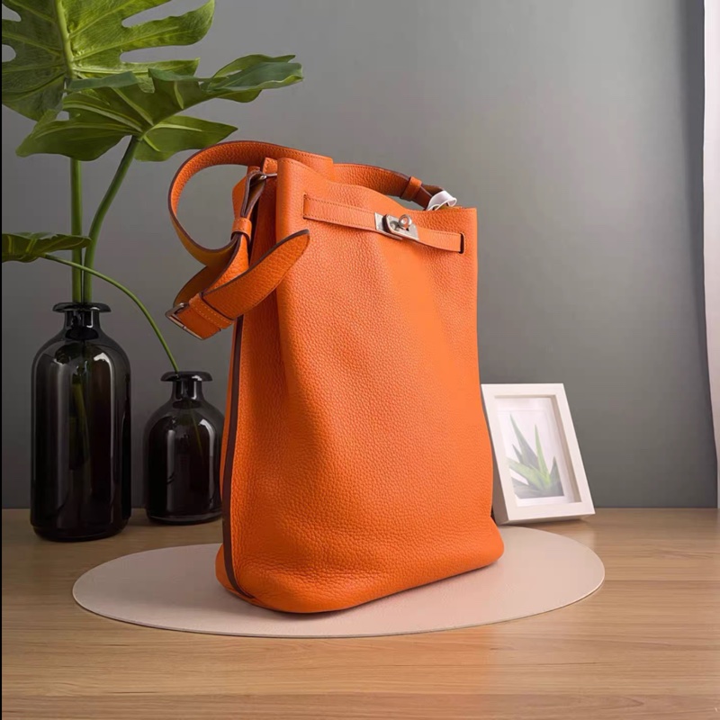 Hermes • So Kelly 26 愛馬仕橙 銀釦-5