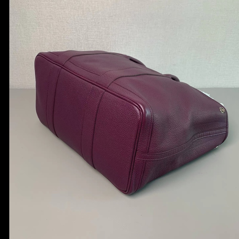 Hermes • Grrden Party 36 黑加侖紫 銀釦 花園包-6