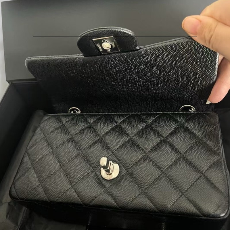 Chanel Caviar 20cm 銀扣-6