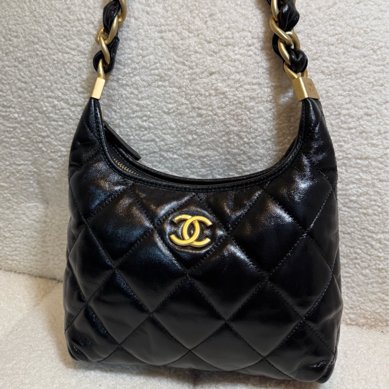 香奈兒24A HOBO 小號 人氣爆款 AS4922🖤 小型流浪包🤍甜價割愛-2