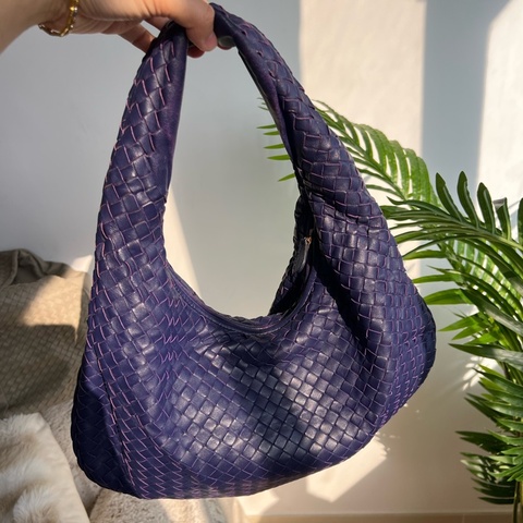 Bottega Veneta BV 紫藍色 Hobo Vintage 中古 和尚包 Jodie