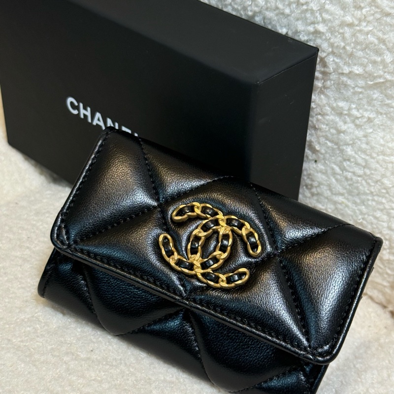 CHANEL 19 口蓋卡片夾AP1790-2