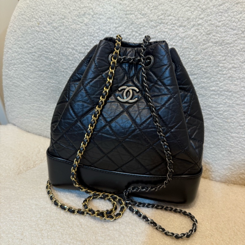 香奈兒流浪後背包（雙色鏈） 🖤CHANEL芯片款A94485-2