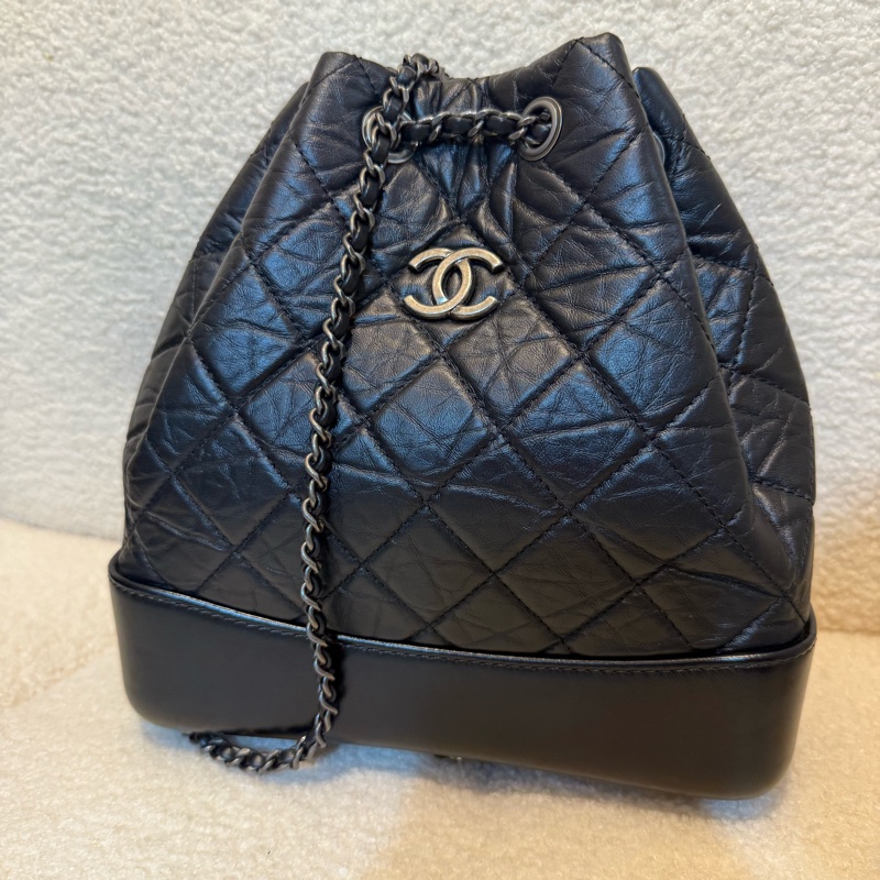 香奈兒流浪後背包（雙色鏈） 🖤CHANEL芯片款A94485-7