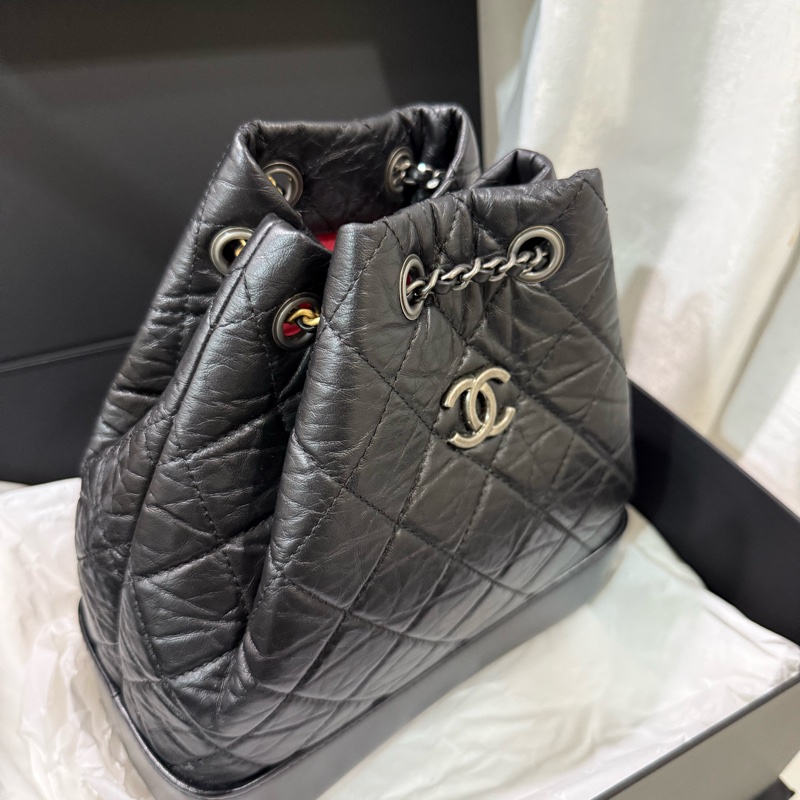 香奈兒流浪後背包（雙色鏈） 🖤CHANEL芯片款A94485-9