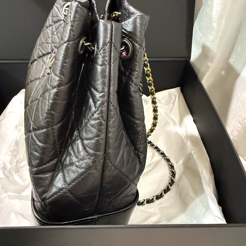 香奈兒流浪後背包（雙色鏈） 🖤CHANEL芯片款A94485-12