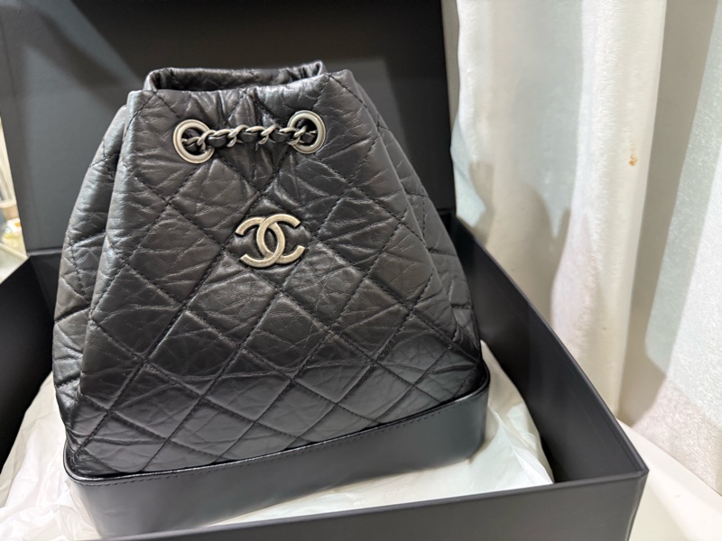 香奈兒流浪後背包（雙色鏈） 🖤CHANEL芯片款A94485-15