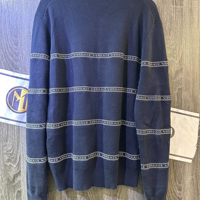 【美收精品】Versace深藍色毛衣 2-791-1