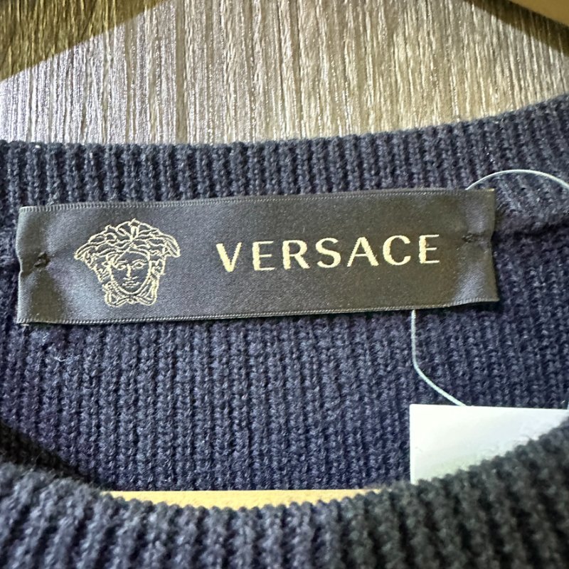 【美收精品】Versace深藍色毛衣 2-791-2