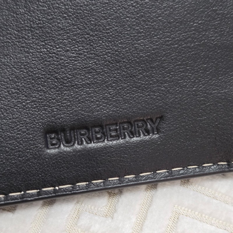 BURBERRY 經典格紋直式長夾 對開長夾 暗樺木棕色-30