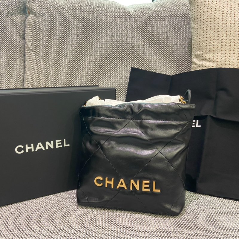 【Chanel Mini 22 Bag】AS3980 黑金 ✨迷你爆款・斷貨王・Nuyouh Boutique 全新正品-0