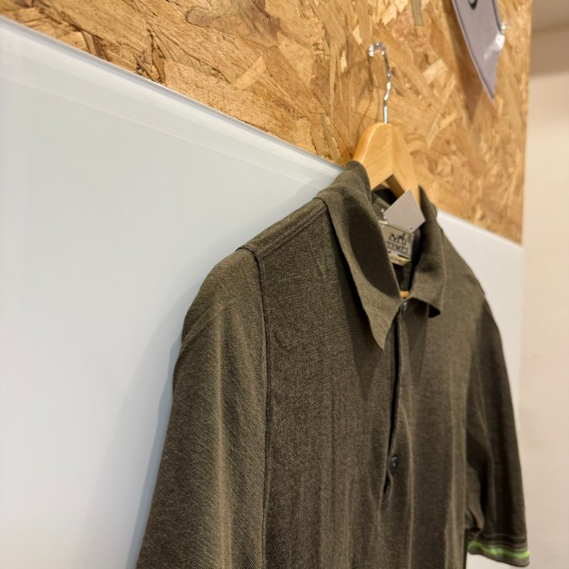 【美收精品】HERMES 墨綠色POLO衫 2-746-3