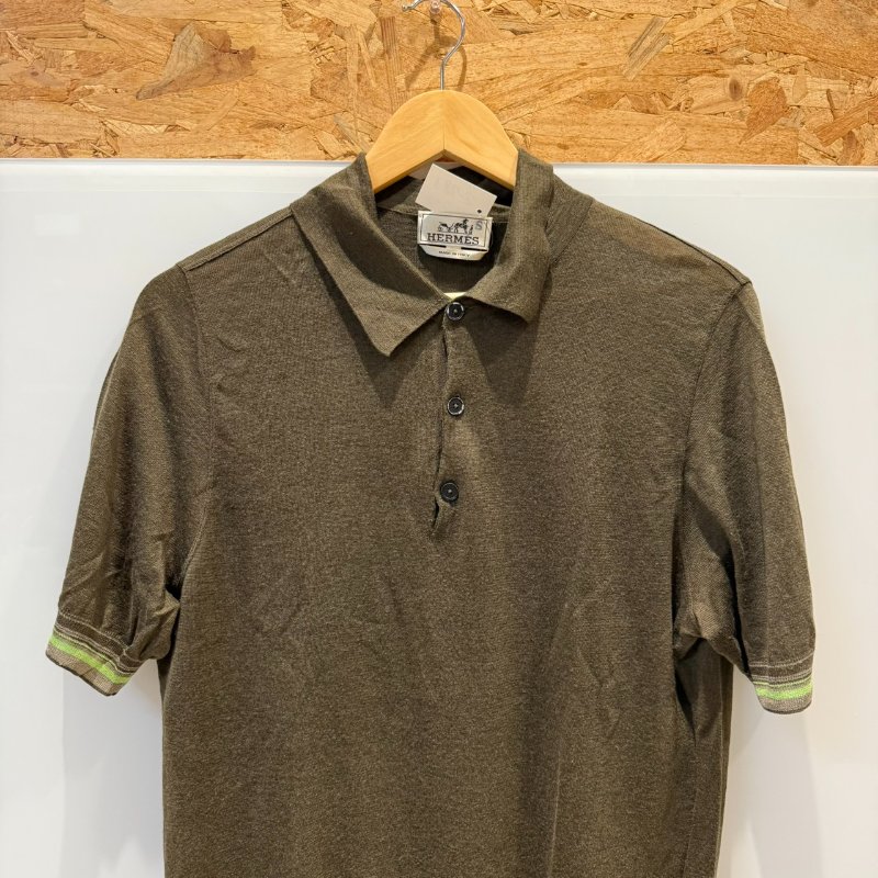 【美收精品】HERMES 墨綠色POLO衫 2-746-5