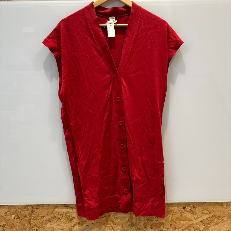 【美收精品】HERMES 紅色針織連身裙 2-742-0