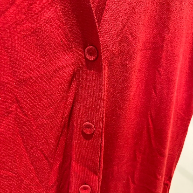 【美收精品】HERMES 紅色針織連身裙 2-742-6
