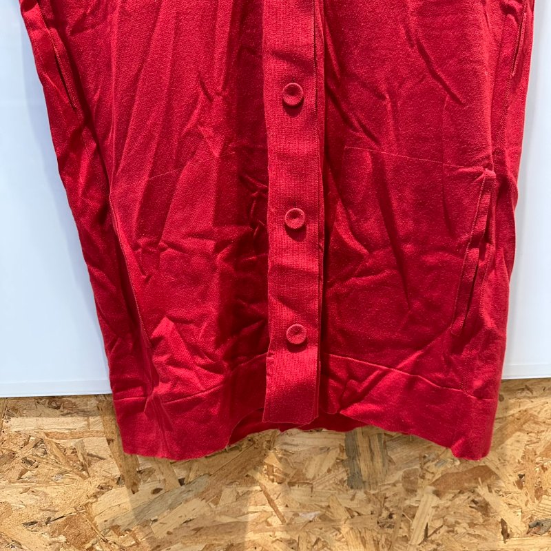 【美收精品】HERMES 紅色針織連身裙 2-742-7