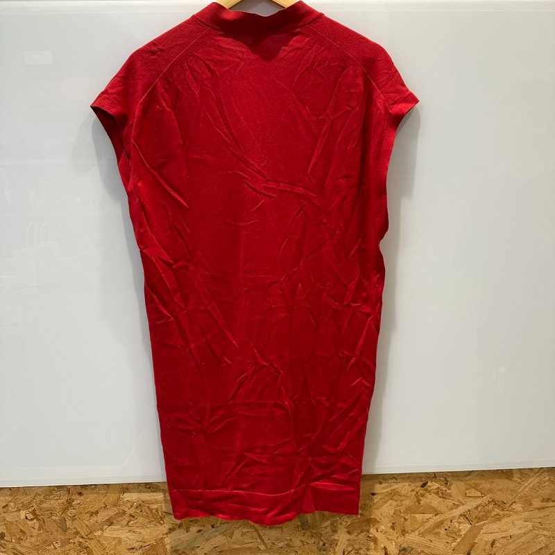 【美收精品】HERMES 紅色針織連身裙 2-742-11