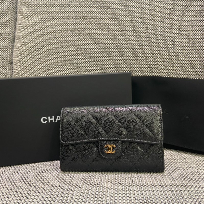 【Chanel AP0232 經典口蓋皮夾】黑金Caviar|人氣入門首選・全新正品・Nuyouh Boutique 嚴選推薦-0
