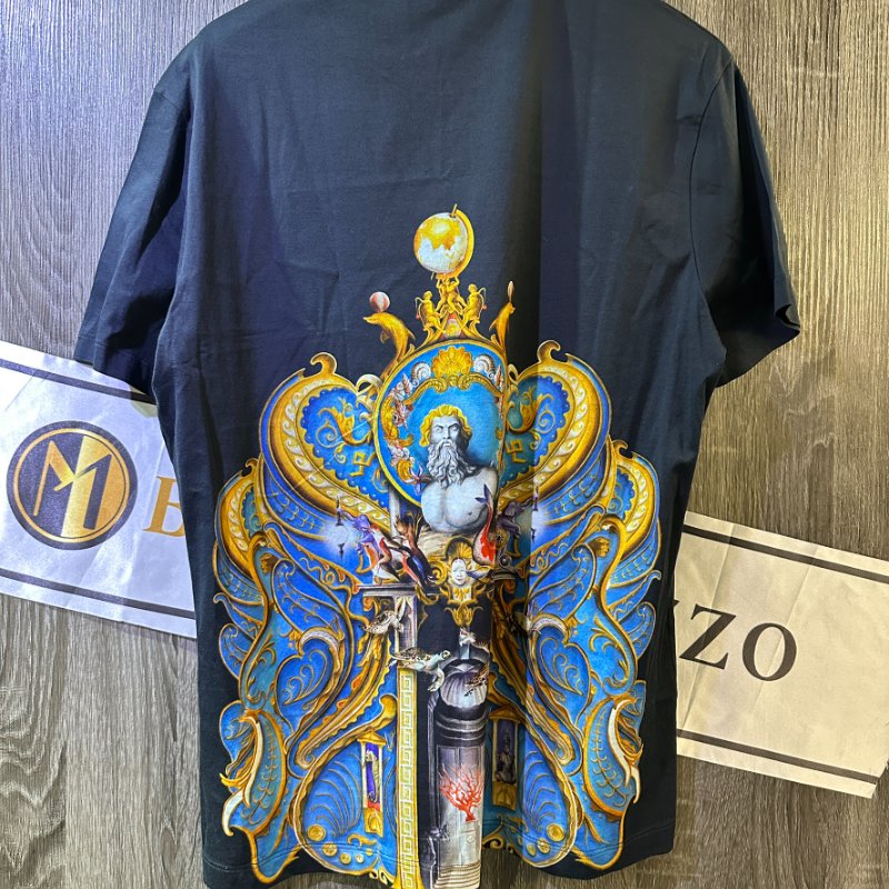 【美收精品】Versace黑茶藍短袖 2-799-1