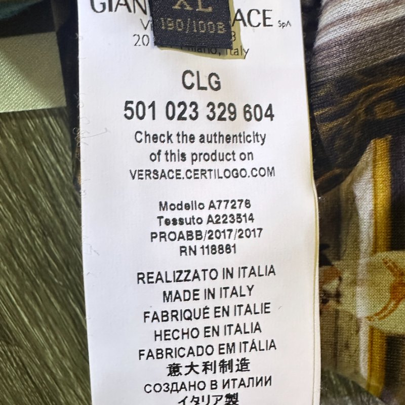 【美收精品】Versace黑茶藍短袖 2-799-5