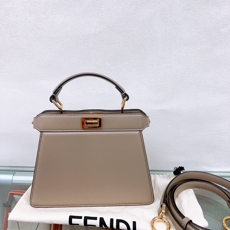 Fendi peekaboo ISeeU petit 大象灰迷你手柄包/斜挎包-0