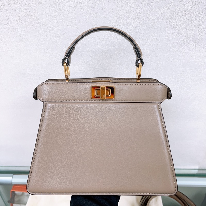 Fendi peekaboo ISeeU petit 大象灰迷你手柄包/斜挎包-2