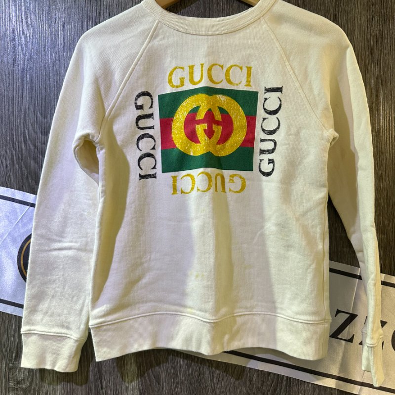 【美收精品】Gucci 白色長袖T恤 2-865-0