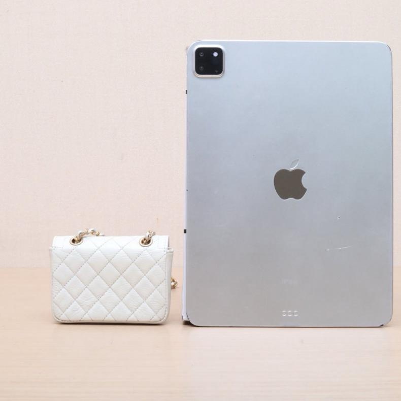 CHANEL(香奈兒) 白色 30開 金扣 超MINI 鏈條包卡片包 10CM-2