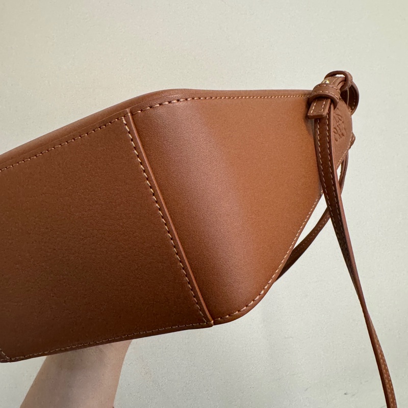 Loewe Mini Hammock Hobo 咖牛皮金釦-4