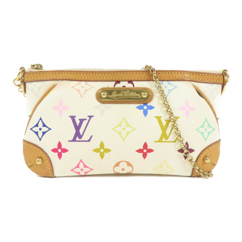LOUIS VUITTON Monogram Multicolore Pochette Milla MM金扣手挽袋