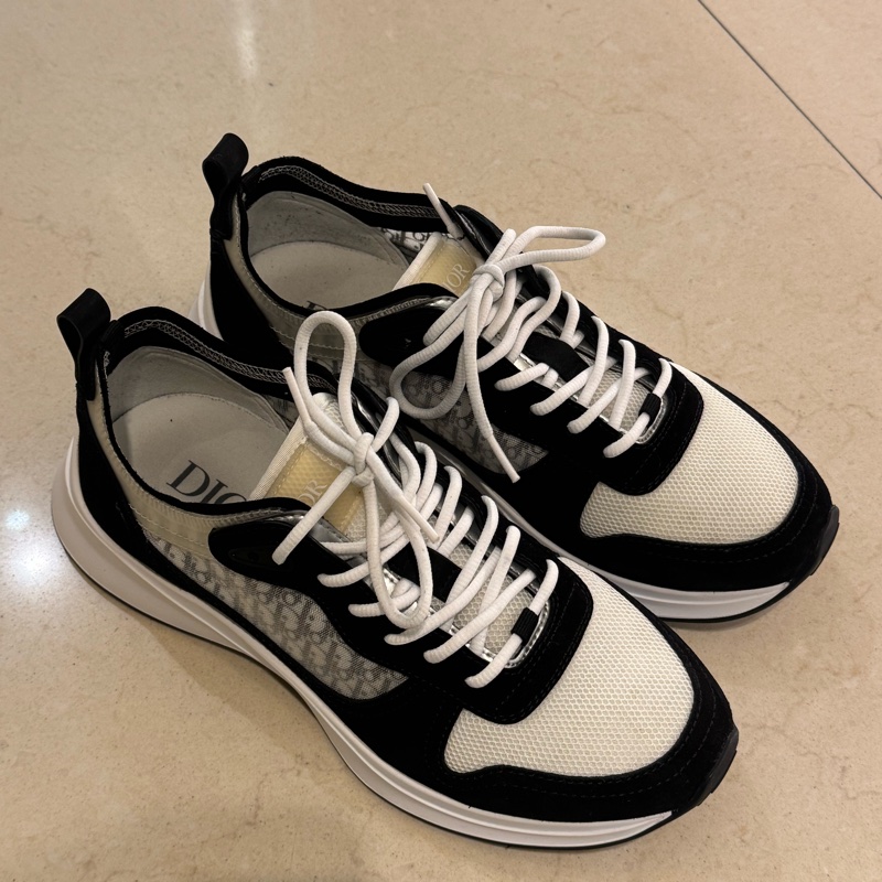 Dior黑/白dior圖騰運動鞋👟-0