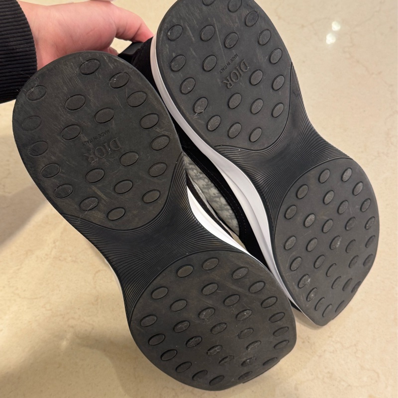 Dior黑/白dior圖騰運動鞋👟-4