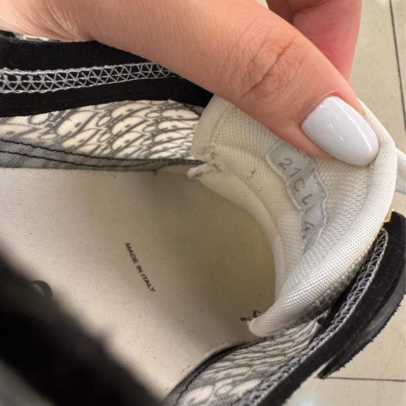 Dior黑/白dior圖騰運動鞋👟-15