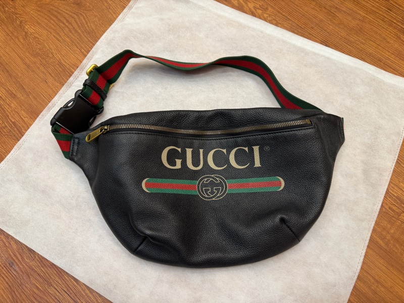 二手正品Gucci品牌胸背包/腰包-大號-0