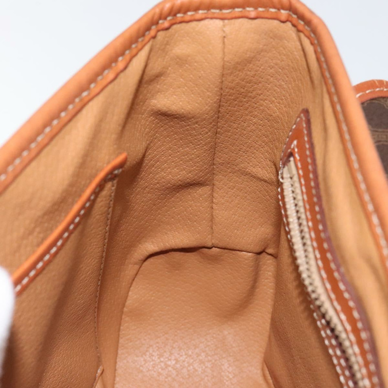 【日本直送】CELINE Macadam帆布肩背包 PVC皮革 棕色 金色 正品 sw497-19