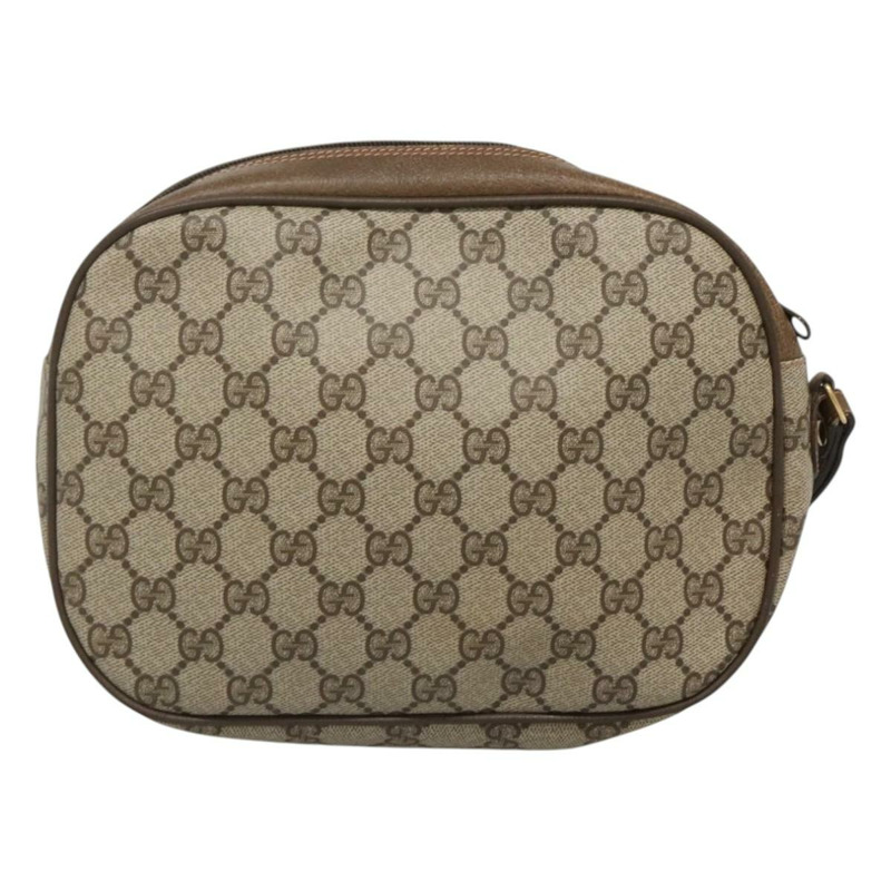 【日本直送】GUCCI GG Supreme 織帶雪莉線包 PVC 米金色 89 01 034 正品 yk18098-1