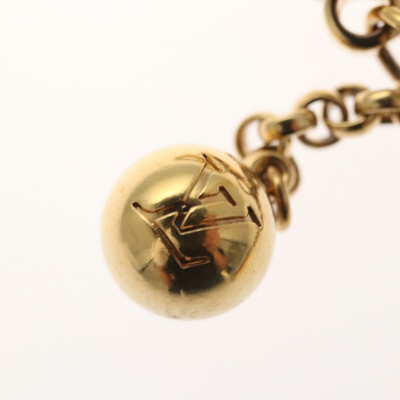 【日本直送】路易威登 (LOUIS VUITTON) 滿花吊飾金屬紅金 M67128 LV 正品 EC797-4