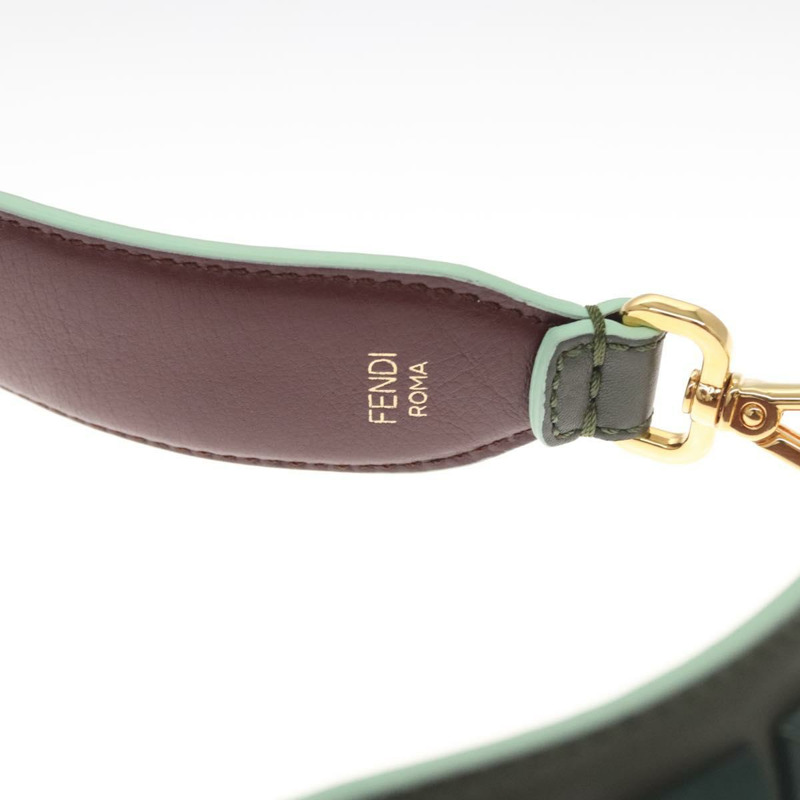 【日本直送】FENDI Strap You 肩帶 皮革 綠色 正品 hk2492-5