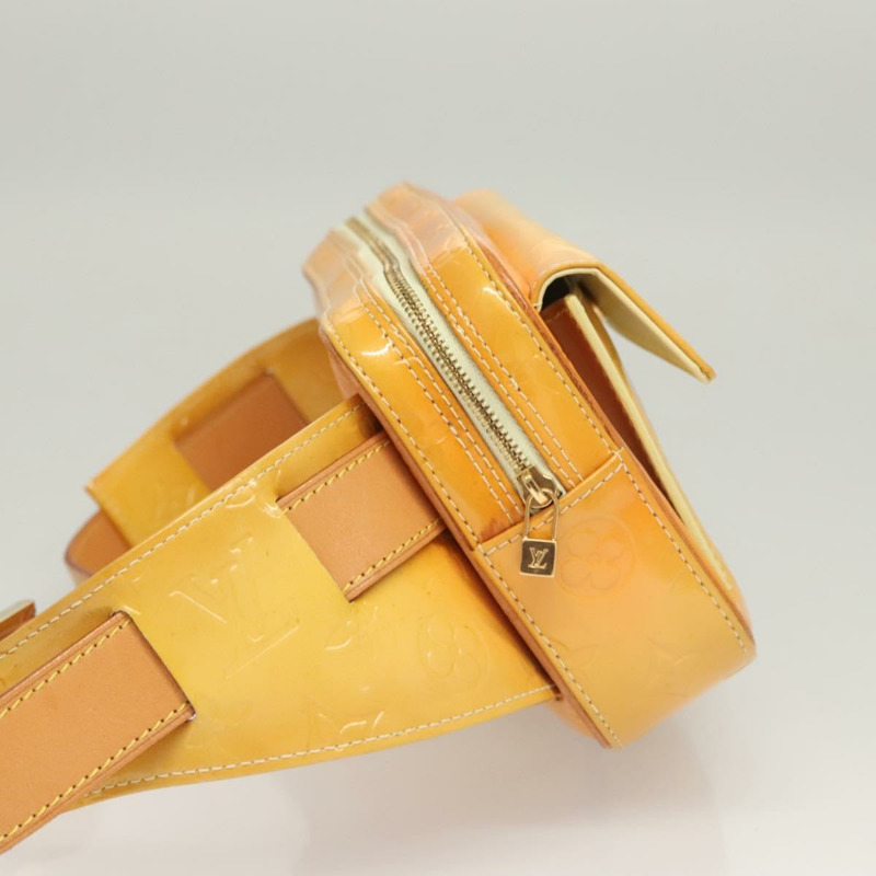 【日本直送】路易威登 Monogram Vernis Fulton 腰包 萊姆黃 M91043 LV 正品 ki5746-3