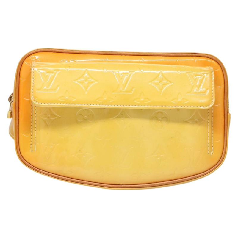 【日本直送】路易威登 Monogram Vernis Fulton 腰包 萊姆黃 M91043 LV 正品 ki5746-12
