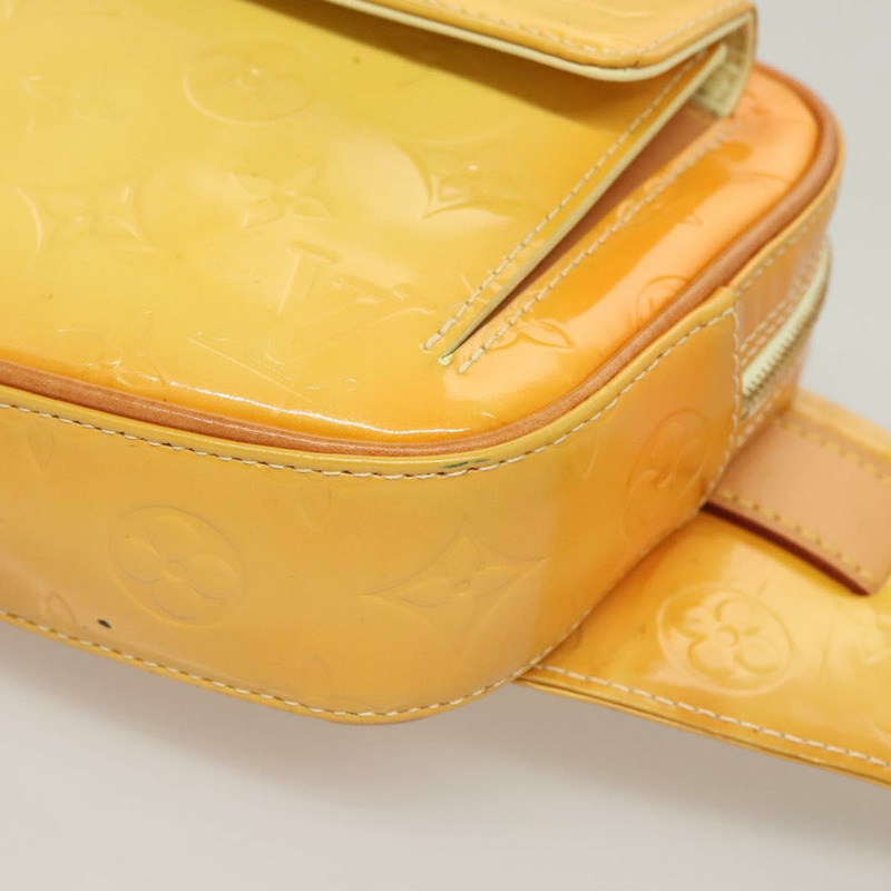 【日本直送】路易威登 Monogram Vernis Fulton 腰包 萊姆黃 M91043 LV 正品 ki5746-14